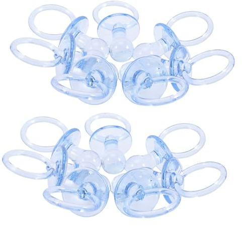 QUMIIRITY 20Pcs Party Favors Blue Mini Pacifier Decorations for Shower Games and Guest Gifts Multipurpose Souvenir for Newborn Celebrations and Boy Shower Prizes