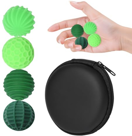 4 Stück Magnetische Fidget Toys, magnetische Fidget bälle aus Silikon, Magnetische sensorik bälle lösen Stress und Ängste durch Drücken der Hand. Anti-Stress Fidget bälle für Erwachsene und Schüler