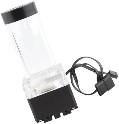 Ausla Pompe de Refroidissement par Eau pour PC avec Tête de Pompe de 3,5 M, Réservoir d'Eau intégré pour Système de Refroidissement en Boucle Personnalisée, Débit Haute Vitesse de 650 L/H pour PC