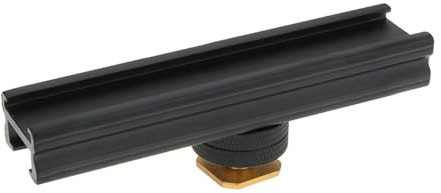 eMagTech Blitzschuh-Verlängerungsschiene mit 1/4-Zoll-Gewinde für LED-Videoleuchten Mikrofone Und Zubehör 10 cm