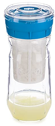 KEFIRKO Cheese Maker - El Set Ideal para Preparar Queso de Kéfir en Casa | Pack Cheesemaker + Librito de Recetas Descargable en PDF |1.4l | BPA Free | Azul