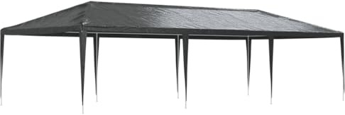 Tente de réception professionnelle 4x9 m Anthracite 90 g m²