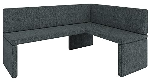 Eckbank Akiko Corner Bench - Eckbankgruppe für Ihrem Esszimmer, Küche modern, Sitzecke, Essecke. Perfekt für Küche, Büro und Rezeption. Solide und Starke Verarbeitung. (INARI 96, 168x128cm rechts)