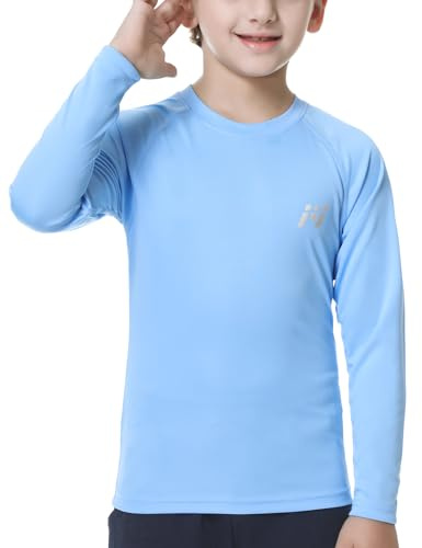 MEETWEE Långärmad UV-tröja för barn pojkar Simtröja Långärmad SPF 50+ Solskydd Topp Rashguard Badkläder Snabbtorkande