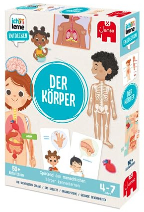Jumbo Ich lerne Entdecken - Der Körper - Lernspiel ab 4 Jahren | Für den Umgang mit dem Menschlichen Körper