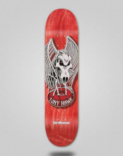 Birdhouse monopatín Skate Skateboard Deck Tabla Hawk Falcon 4 Red 8.25