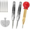 3 Pièces Pointeau Automatique Pour Metal Poinçons Centraux à Ressort Poinçons Centraux à Ressort Tension Avec 4 Pièces Pointes De Rechange Pour Bois, Mur, Plastique, Métal, Acier Inoxydable, Verre