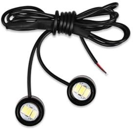 Indicateurs de Moto Lumière stroboscopique moto, Flash d'avertissement, feu stop projecteur 12V lentille œil poisson, ambre rouge bleu, lampe décorative, 2 pièces