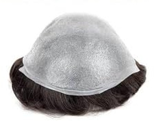 Peluquín para hombres Prótesis capilar masculina de cabello humano ultrafino de 0,03 mm con base de PU en forma de V suave, sistema de cabello con línea de cabello natural, pieza de cabello Remy indio