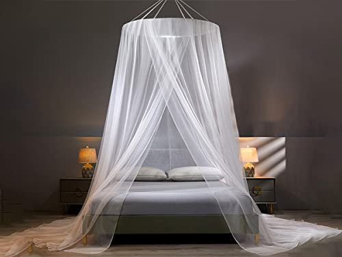 Mosquitera para cama de 60 x 250 x 1200 cm, cortina antimosquitos, forma de cúpula, medida universal para cama de matrimonio individual cuna infantil