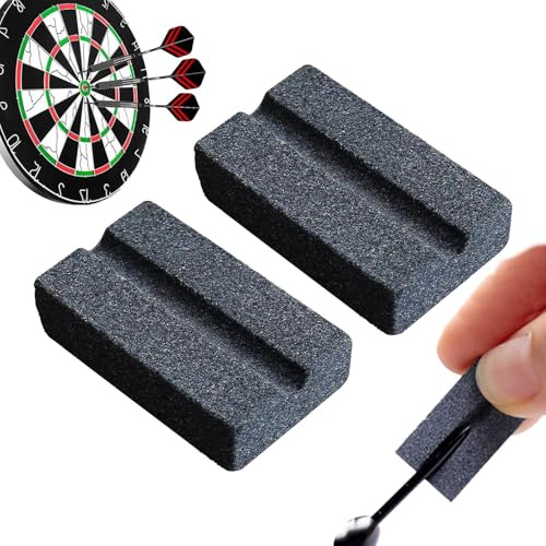Dartpfeilschärfer, Schleifstein für Darts, Schärfstein für Darts in V-Form | Schleifstein für Darts mit tragbarer Spitze, Schärfwerkzeug für Darts