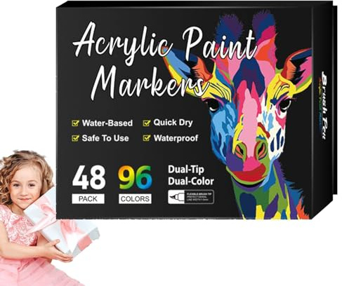 Acrylstifte zum Malen, wasserfestes Keramikfarben-Set, lichtbeständige Permanentmarker, Zeichenwerkzeuge, Bastelbedarf, Künstler für Papier, Glas, Holz, Leinwand, Keramik, Stein