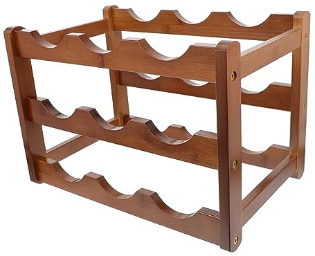 Luxshiny Étagère Bouteille Stable pour Rangement Vin Maison Support Casier Cave Salon