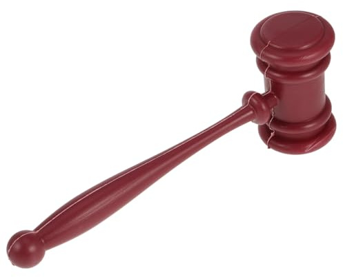LALADEFIEE Halloween Judge Hammer Prop Lightweight Novelty Party Performance Accessory for Courtroom Fancy Dress Theatrical Plays and Halloween Costume Events