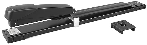 Goshyda Grapadora de Largo Alcance, Grapadora Ergonómica de Brazo Largo para Encuadernación de Folletos, Proyecto de Manualidades para Oficina, Hogar, Escuela