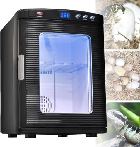Reptilinkubator, endast värmedesign, temperaturintervall 5-60°C, perfekt för små reptiler, lämplig för ägginkubation