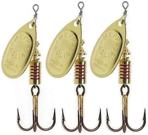 Mepp”s - Anzuelo especial de cucharilla para pesca de trucha, varios colores, OR X3, 3