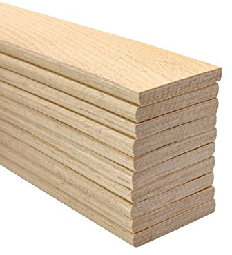 Replacement Beech Sprung Wooden Bed Slat Value Bundle Packs 53mm x 8mm x 915mm. Also Available in Any Length, Bespoke or Custom Length (10 Slats)