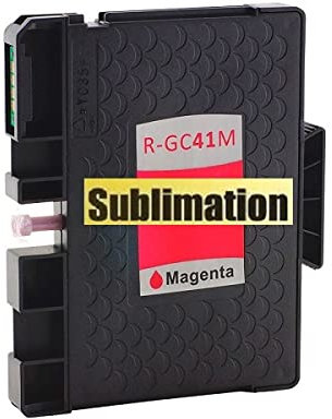 Inkpro Sublimations-Tintenpatrone kompatibel mit Ricoh GC-41 Magenta für Aficio SG 3100, SNW, 3110 DN, dnw, n, SFNw, 3120 B SF, B SFN, B SFNw, 7100 DN mit Sublimationstinte befüllt