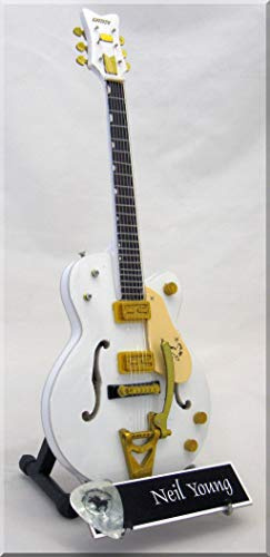 Neil Young Miniatur-Gitarre Gretsch Falcon mit Plektrum