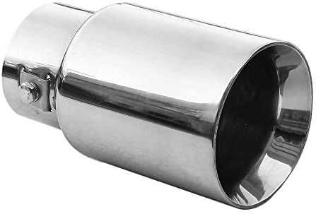 Embout Tuyau De Sortie Pot D'échappement 50mm Diamètre Intérieur Acier Inoxydable Chrome