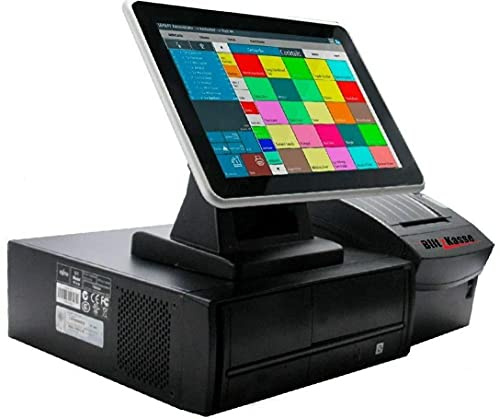 BLITZKASSE Gastro Kassensystem ohne ABO mit 10 Touchscreen, Bondrucker Restaurant Lizenz für Café, Bar und Restaurant bis 75 Tische, Gastro Kasse ohne Gebühren, TSE-Konform
