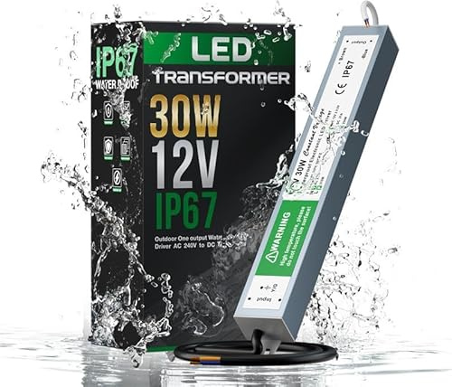 IP 67 DC 12V 30W Wasserdicht IP 67 LED Netzteil Trafo für den Außenbereich