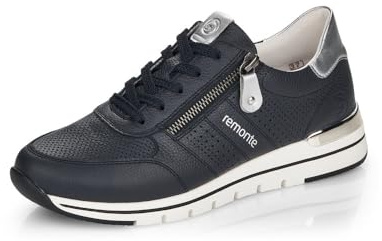 Remonte Damen R6705 Sneaker, Pazifik/Silver / 14, 39 EU