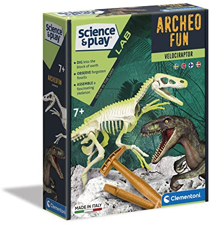 Clementoni Science & Play, Ausgrabungsserie Velociraptor, 6+ Jahre, 78775