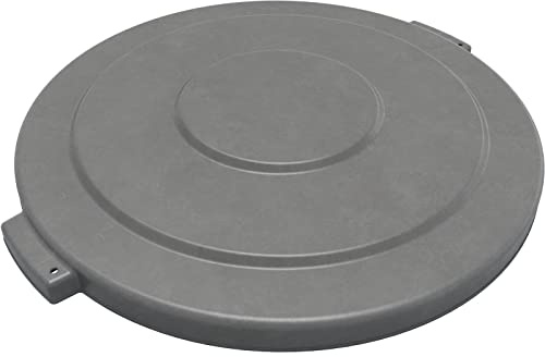 SPARTA Bronco Trash Can Lid, 20 Gallon Waste Container Cover, Fits Bronco 20-Gallon Containers (Sold Separately), Heavy-Duty Polyethylene, Gray, (Pack of 6)