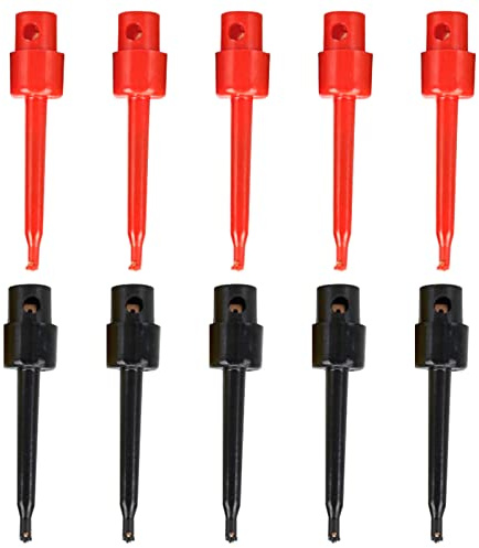Messklemmen Testclip Testhaken 10PC Tester Grabber Testsonde für Reparatur Werkzeug PCB Tester Grabber Multimeter Pinzette Clip Haken Messpunkte