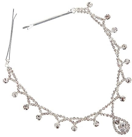 FOMIYES Brautkette Haarschmuck Kopfschmuck Damen Kopfkette Strass Schmuck Damen Kopfschmuck Für Hochzeitsgeschenk
