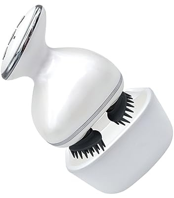 FRCOLOR 1 Satz Kopfmassagegerät Tragbarer Kopfkratzer Handmassagegeräte Kopfhautmassagebürste Elektrisches Massagegerät Für Haustiere Massagegerät Für Katzen Weiß Abs Aufladen