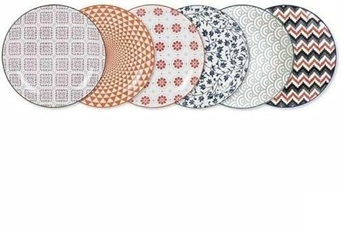 La Mediterránea Fuente de Cocina Hiromi Porcelana Redonda (18 Unidades) (ø 20,3 x 2,5 cm)