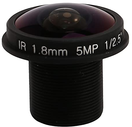 LIGUSTRUM HD Fisheye CCTV-Objektiv 5MP 1,8 mm * 0,5 Halterung 1/2,5 F2.0 180 Grad Fuer Videoueberwachung Kamera CCTV-Objektive