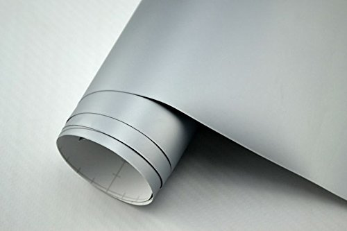 Neoxxim 32,8€/m² Auto Lackschutzfolie Matte Folie Silber MATT – 18 cm x 152 cm Ladekantenschutz Einstiegsleisten Schutz Zierleisten Schutzfolie Stoßstangenschutz Kantenschutz