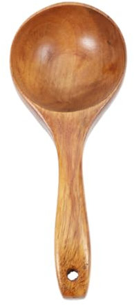 Amosfun Ensemble De Cuillères En Bois À Grain Unique Louche À Soupe Pour Chinoise Cuillère En Bois Naturel Pour Le Thé Le Vin Et L'eau