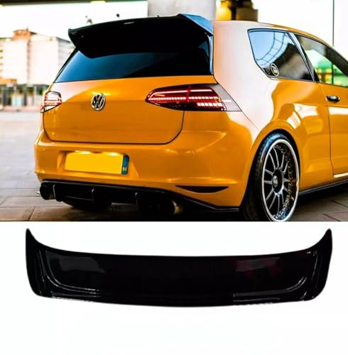 Auto Perfectionists UK Rear Boot Spoiler Compatible With VW Golf R GTI GTD MK7 MK7.5 2013-2020 Osir Style ABS Gloss Black