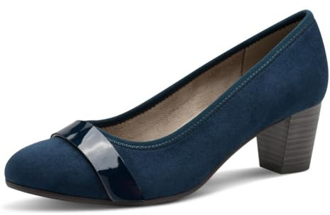 Jana Vegan-pumps, marinblå/marinblå PAT, 39 EU, Marinblå dyna, 39 EU