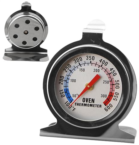 Misuratore di temperatura del forno – termometro portatile da cucina, misuratore digitale di temperatura di cottura | Strumento stabile di misurazione della temperatura di base, termometro preciso per