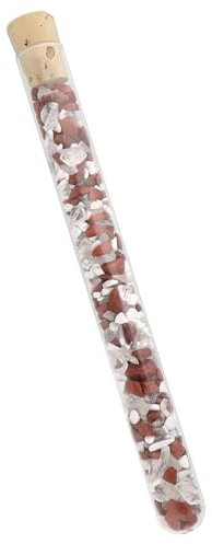 Varilla de agua para fitness | Jaspe rojo + magnesita + cristal de roca | Varilla de agua de piedras preciosas | Lebensquelle Plus