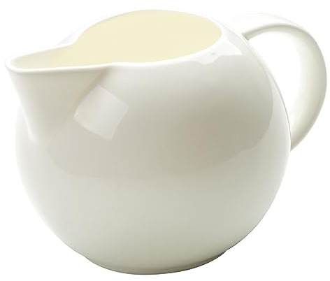 FONDOTIN Pichet à En Céramique 300 Ml Poignée, Petit Pot à Lait En Porcelaine Fine, Pratique Pour Café Et Thé, Adapté Maison Et Restaurant