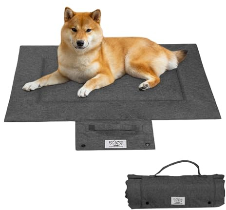 YushengTai Hundedecke für Unterwegs 70x50cm - Wasserdicht, rutschfest & Waschbar - Faltbare Reisedecke für Auto, Camping & Zuhause - Hundebett für Kofferraum - Ideal für Reise & Outdoor