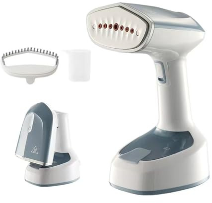 Mini Resestrykjärn Hängande Järn Bärbar Hushåll Liten Handhållen Ångelektrisk Strykmaskinmotor Hem för resor och hem(Blue-grey)