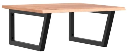 Eleganz Piano lavabo con supporto in acciaio e legno massello di quercia – Set di mobili da bagno per lavabo, durevole ed ecologico con smalto
