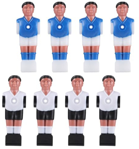 Uonlytech Figuras de Jugadores de Futbolín de Resina Realistas para Mesa de Fútbol, 8 Piezas Portátiles y Detalladas para Oficina y Lugares de Entretenimiento