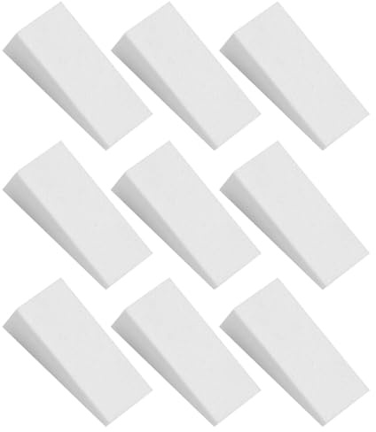 OFFIGAM 30 Pezzi Spugne Make Up Triangolari in Spugna Bianco per Fondotinta e Cipria, Resistente e Portatile per Uso Domestico e Saloni di Bellezza