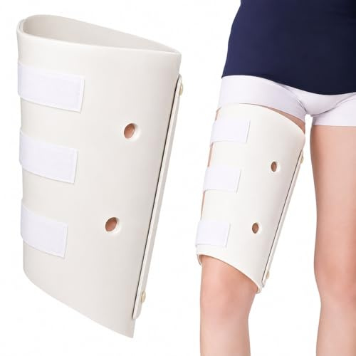 Rodillera Ortopédica Inmovilizadora Férula de Rodilla Transpirable Soporte para Recuperación de Lesiones Artritis y Menisco Soporte Ajustable para Hombre y Mujer(Izquierda,S)