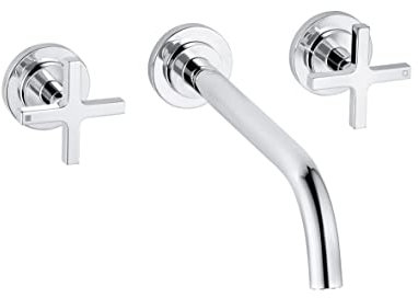 Kludi 201460520 Classic-201460520 Robinet d'évier mural avec bec fixe Nova Fonte Classic-chrome 201460520 Gris
