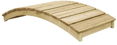VACARX Pont de jardin en pin imprégné 170 x 74 cm